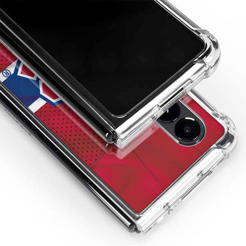 NHL Montreal Canadiens Home Jersey Galaxy Z Fold4 5G Clear Case