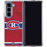 NHL Montreal Canadiens Home Jersey Galaxy Z Fold5 5G Clear Case