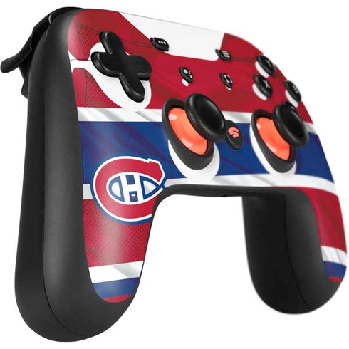 NHL Montreal Canadiens Home Jersey Google Stadia Controller Skin
