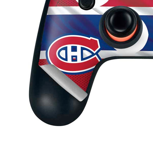 NHL Montreal Canadiens Home Jersey Google Stadia Controller Skin