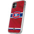 NHL Montreal Canadiens Home Jersey iPhone 11 Clear Case