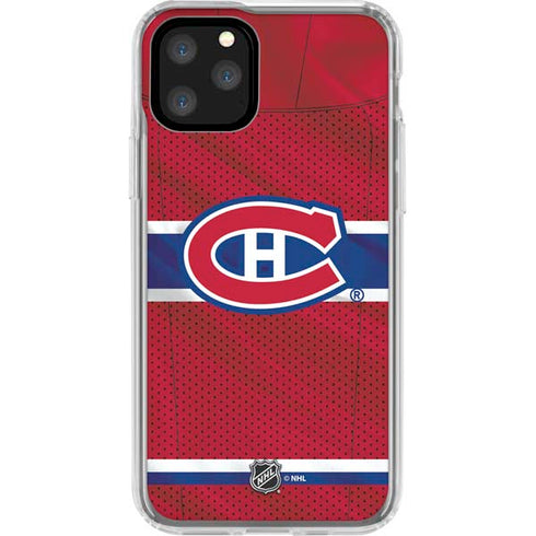 NHL Montreal Canadiens Home Jersey iPhone 11 Pro Clear Case