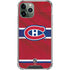 NHL Montreal Canadiens Home Jersey iPhone 11 Pro Max Clear Case