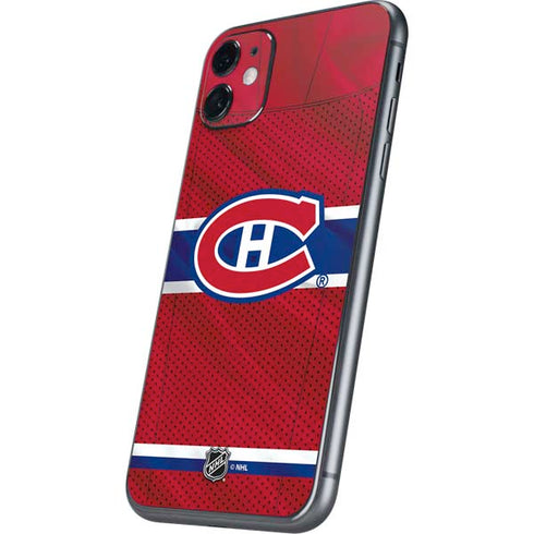 NHL Montreal Canadiens Home Jersey iPhone 11 Skin