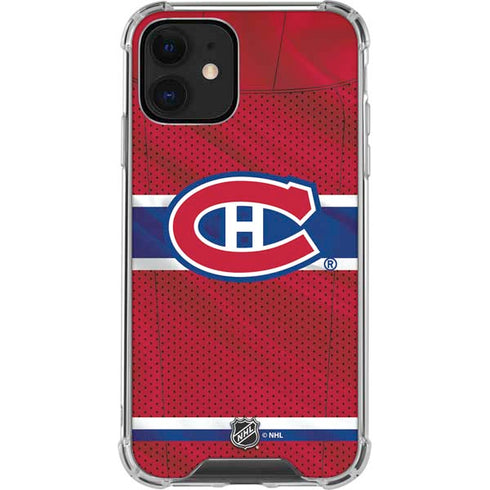 NHL Montreal Canadiens Home Jersey iPhone 12 Clear Case
