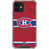 NHL Montreal Canadiens Home Jersey iPhone 12 Clear Case