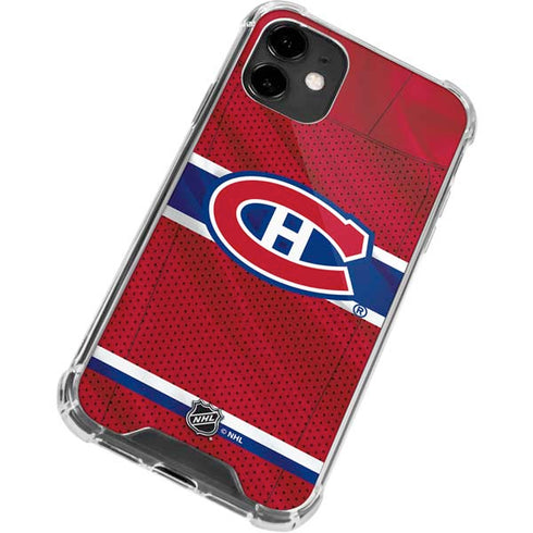 NHL Montreal Canadiens Home Jersey iPhone 12 Mini Clear Case