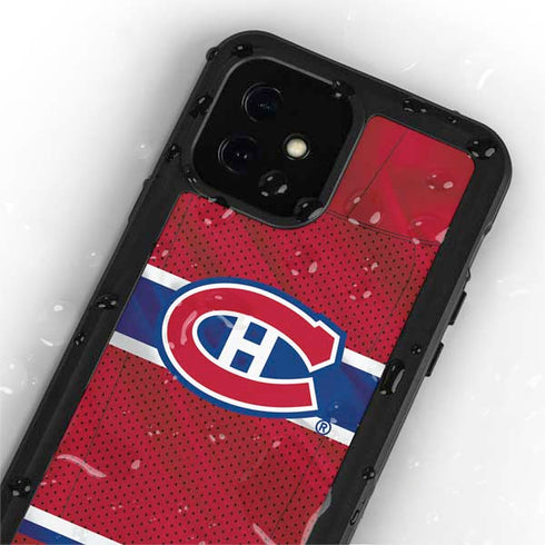 NHL Montreal Canadiens Home Jersey iPhone 12 Mini Waterproof Case