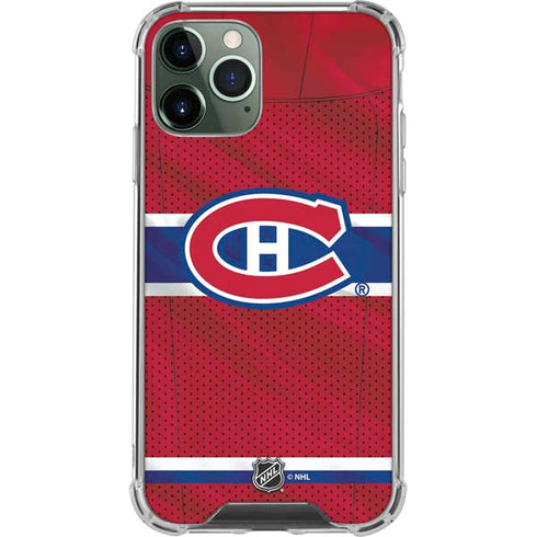 NHL Montreal Canadiens Home Jersey iPhone 12 Pro Clear Case