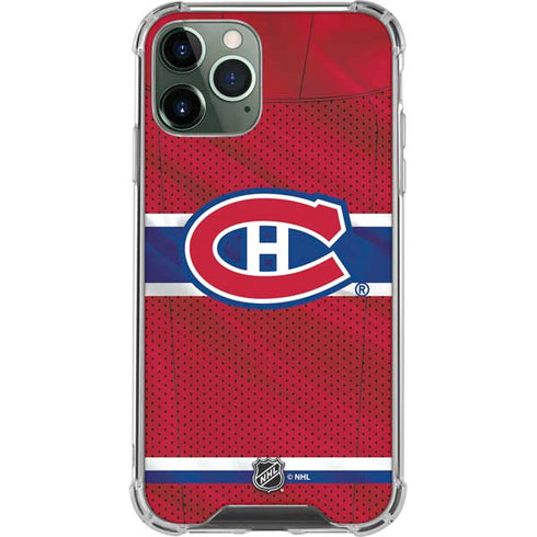 NHL Montreal Canadiens Home Jersey iPhone 12 Pro Max Clear Case