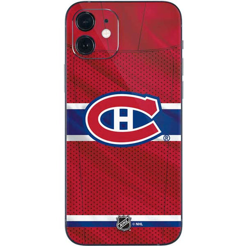 NHL Montreal Canadiens Home Jersey iPhone 12 Skin
