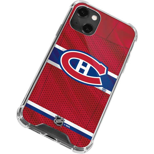 NHL Montreal Canadiens Home Jersey iPhone 13 Mini Clear Case
