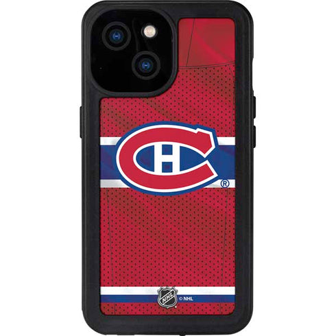 NHL Montreal Canadiens Home Jersey iPhone 13 Mini Waterproof Case