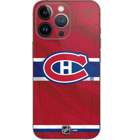 NHL Montreal Canadiens Home Jersey iPhone 13 Pro Skin