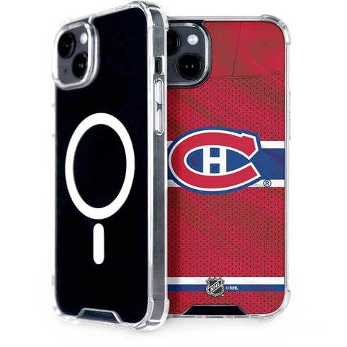 NHL Montreal Canadiens Home Jersey iPhone 15 Plus MagSafe Case