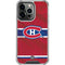 NHL Montreal Canadiens Home Jersey iPhone 14 Pro Clear Case