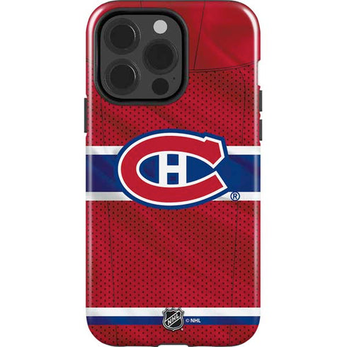 NHL Montreal Canadiens Home Jersey iPhone 15 Pro Impact Case