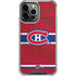 NHL Montreal Canadiens Home Jersey iPhone 14 Pro Max Clear Case