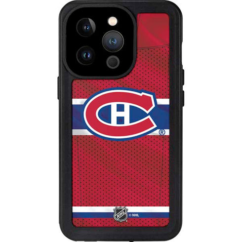 NHL Montreal Canadiens Home Jersey iPhone 14 Pro Waterproof Case