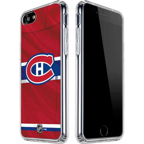 NHL Montreal Canadiens Home Jersey iPhone SE (2nd & 3rd Gen) Clear Case