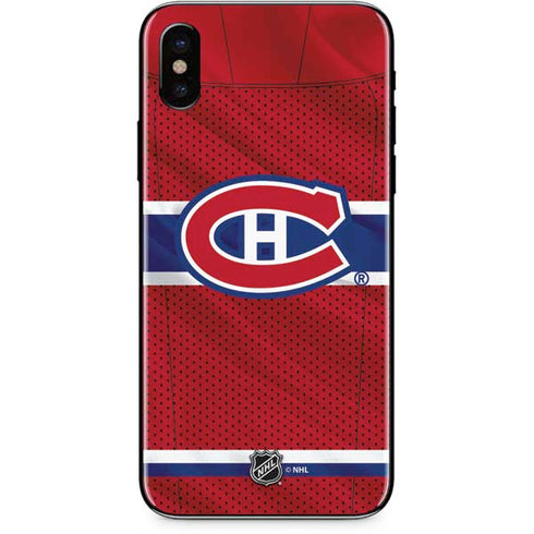 NHL Montreal Canadiens Home Jersey iPhone X Skin