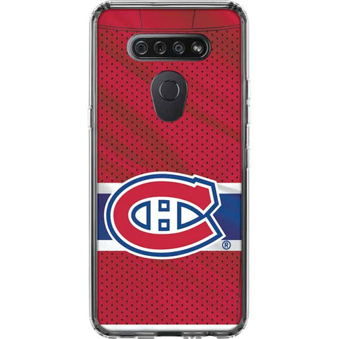 NHL Montreal Canadiens Home Jersey LG K51/Q51 Clear Case