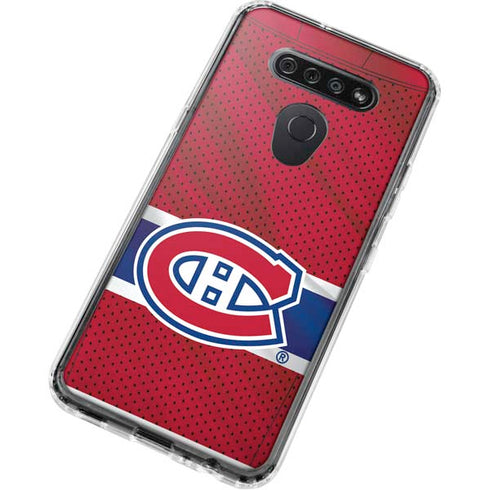 NHL Montreal Canadiens Home Jersey LG K51/Q51 Clear Case