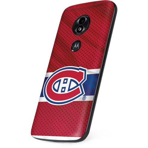 NHL Montreal Canadiens Home Jersey Moto E5 Play Skin