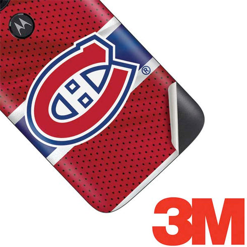 NHL Montreal Canadiens Home Jersey Moto E5 Play Skin