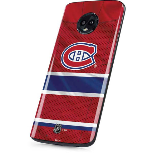 NHL Montreal Canadiens Home Jersey Moto G6 Skin