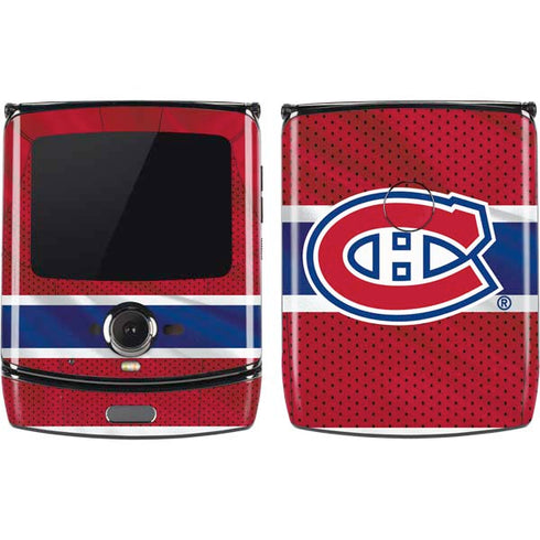 NHL Montreal Canadiens Home Jersey Motorola RAZR Skin