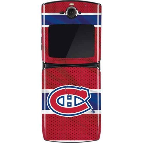 NHL Montreal Canadiens Home Jersey Motorola RAZR Skin