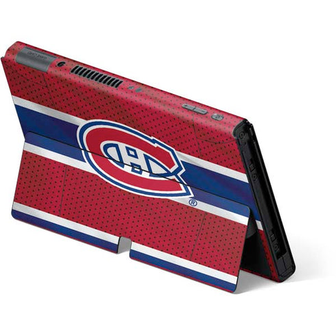 NHL Montreal Canadiens Home Jersey Nintendo Switch OLED (2021) Skin