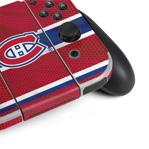 NHL Montreal Canadiens Home Jersey Nintendo Switch OLED (2021) Skin