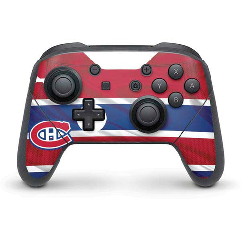 NHL Montreal Canadiens Home Jersey Nintendo Switch Pro Controller Skin