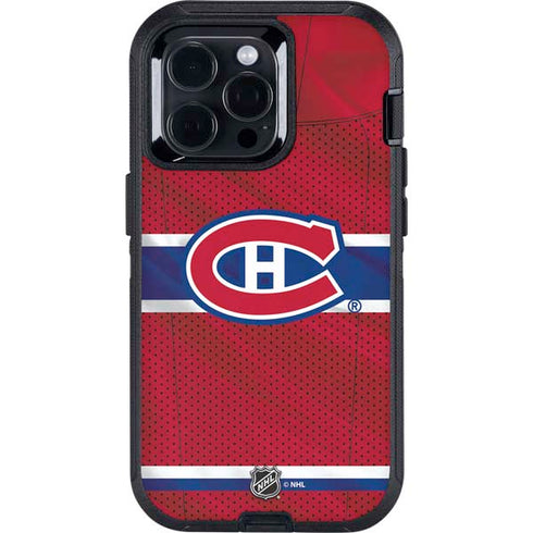 NHL Montreal Canadiens Home Jersey Otterbox Defender iPhone Skin