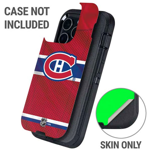NHL Montreal Canadiens Home Jersey Otterbox Defender iPhone Skin