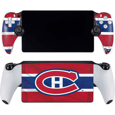 NHL Montreal Canadiens Home Jersey PlayStation Portal Remote Player Skin
