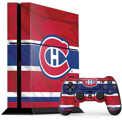 NHL Montreal Canadiens Home Jersey PS4 Console and Controller Bundle Skin