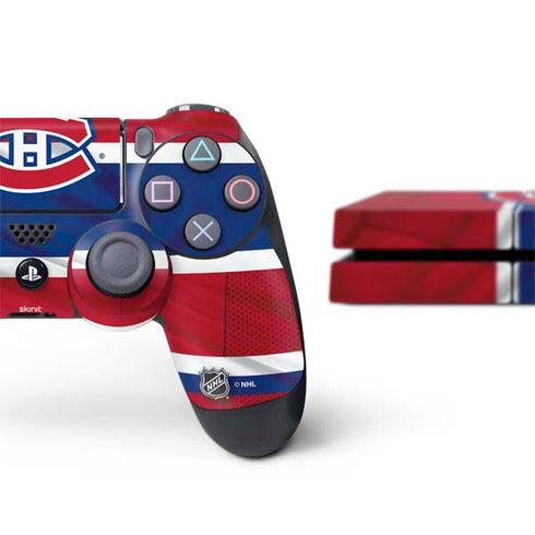 NHL Montreal Canadiens Home Jersey PS4 Console and Controller Bundle Skin