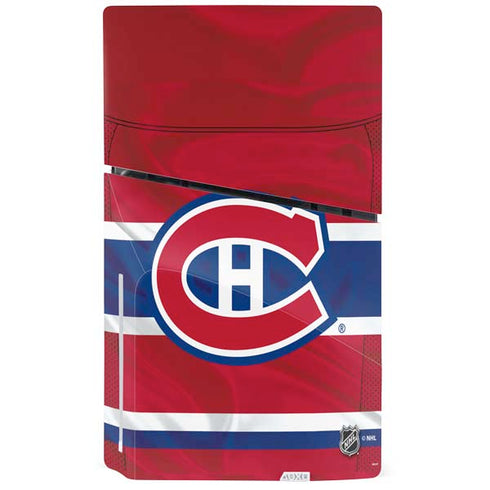 NHL Montreal Canadiens Home Jersey PS5 Slim Disk Console Skin