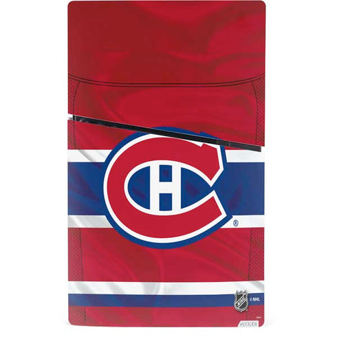 NHL Montreal Canadiens Home Jersey PS5 Slim Digital Edition Console Skin