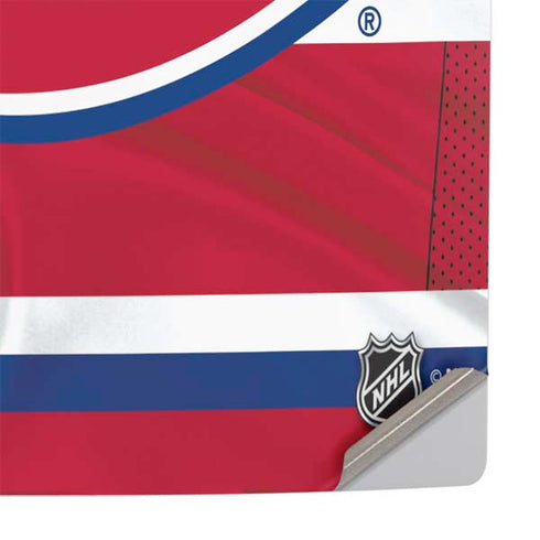 NHL Montreal Canadiens Home Jersey PS5 Slim Digital Edition Console Skin