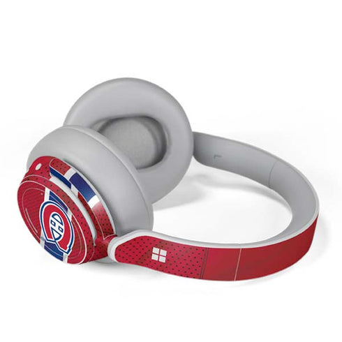 NHL Montreal Canadiens Home Jersey Surface Headphones Skin