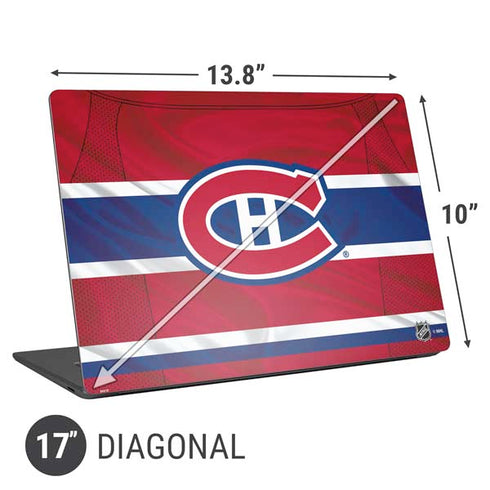 NHL Montreal Canadiens Home Jersey Universal Laptop 17in (13.8 x 10in) Skin