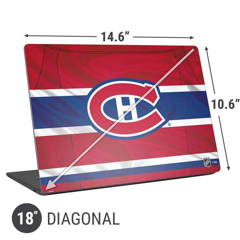 NHL Montreal Canadiens Home Jersey Universal Laptop 18in (14.6 x 10.6in) Skin