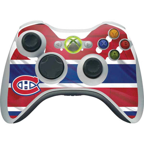 NHL Montreal Canadiens Home Jersey Xbox 360 Wireless Controller Skin