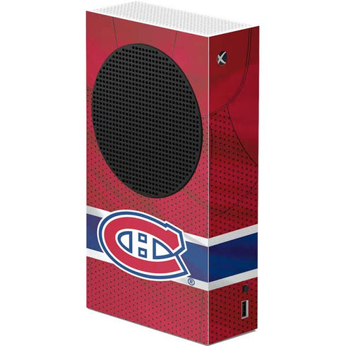 NHL Montreal Canadiens Home Jersey Xbox Series S Console Skin