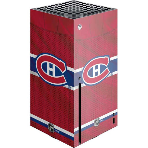 NHL Montreal Canadiens Home Jersey Xbox Series X Console Skin
