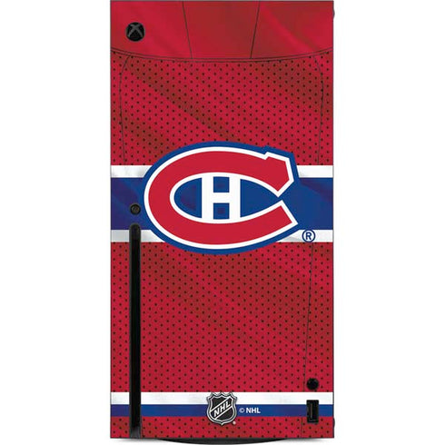 NHL Montreal Canadiens Home Jersey Xbox Series X Console Skin